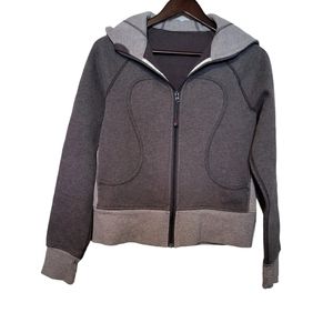 Lululemon athletica women's grey  scuba hoodie size 8